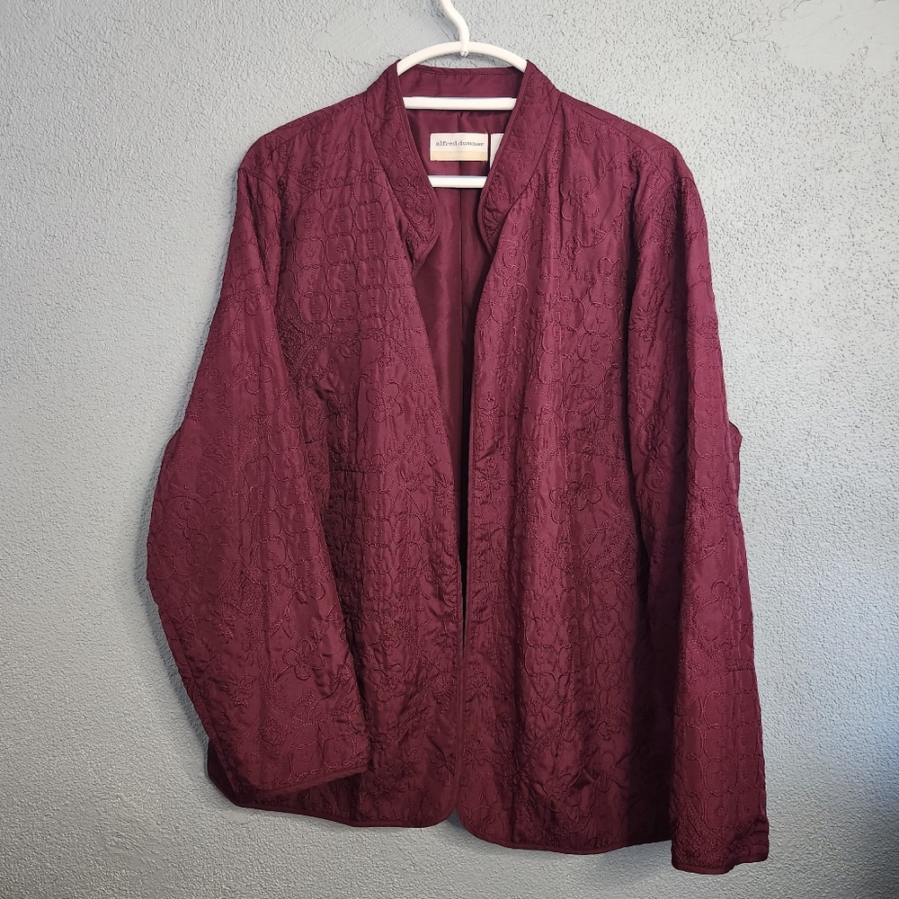 Alfred Dunner Rich Maroon Jacket